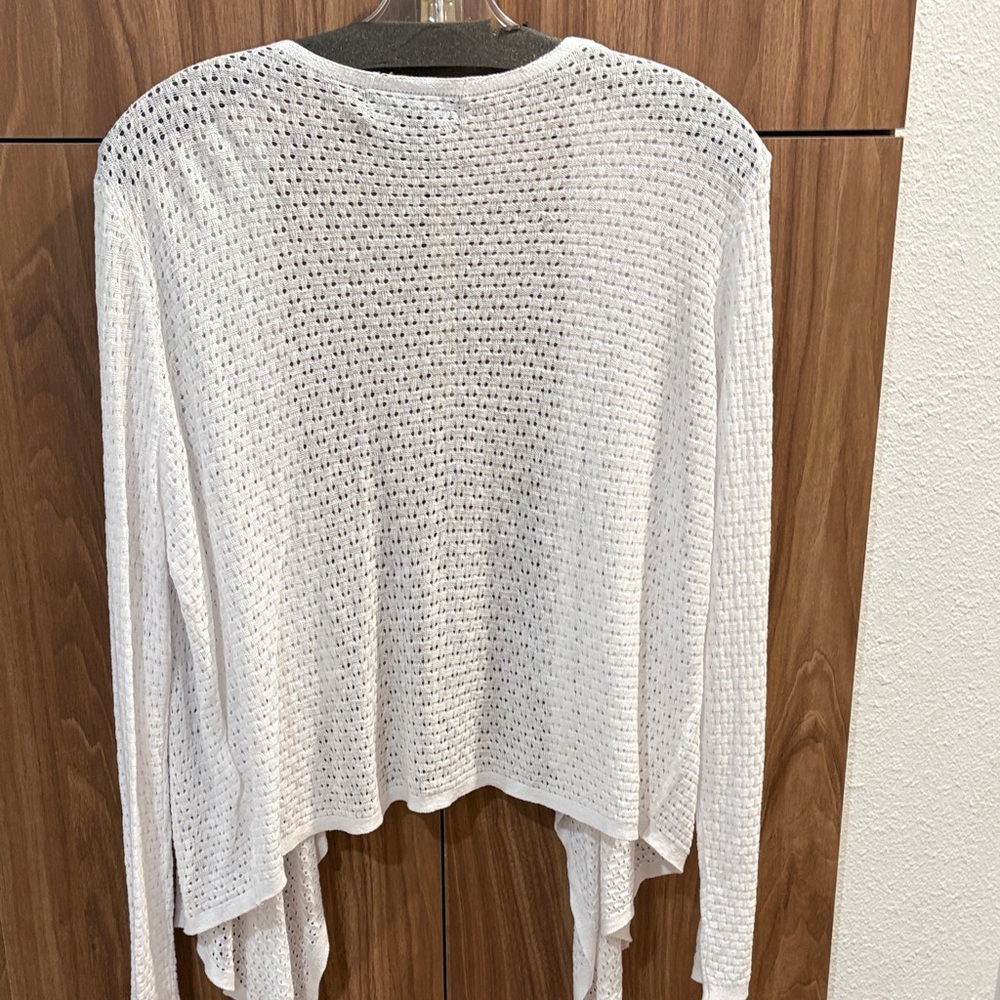 Tahari Open-Front Cardigan size large - Picture 6 of 9